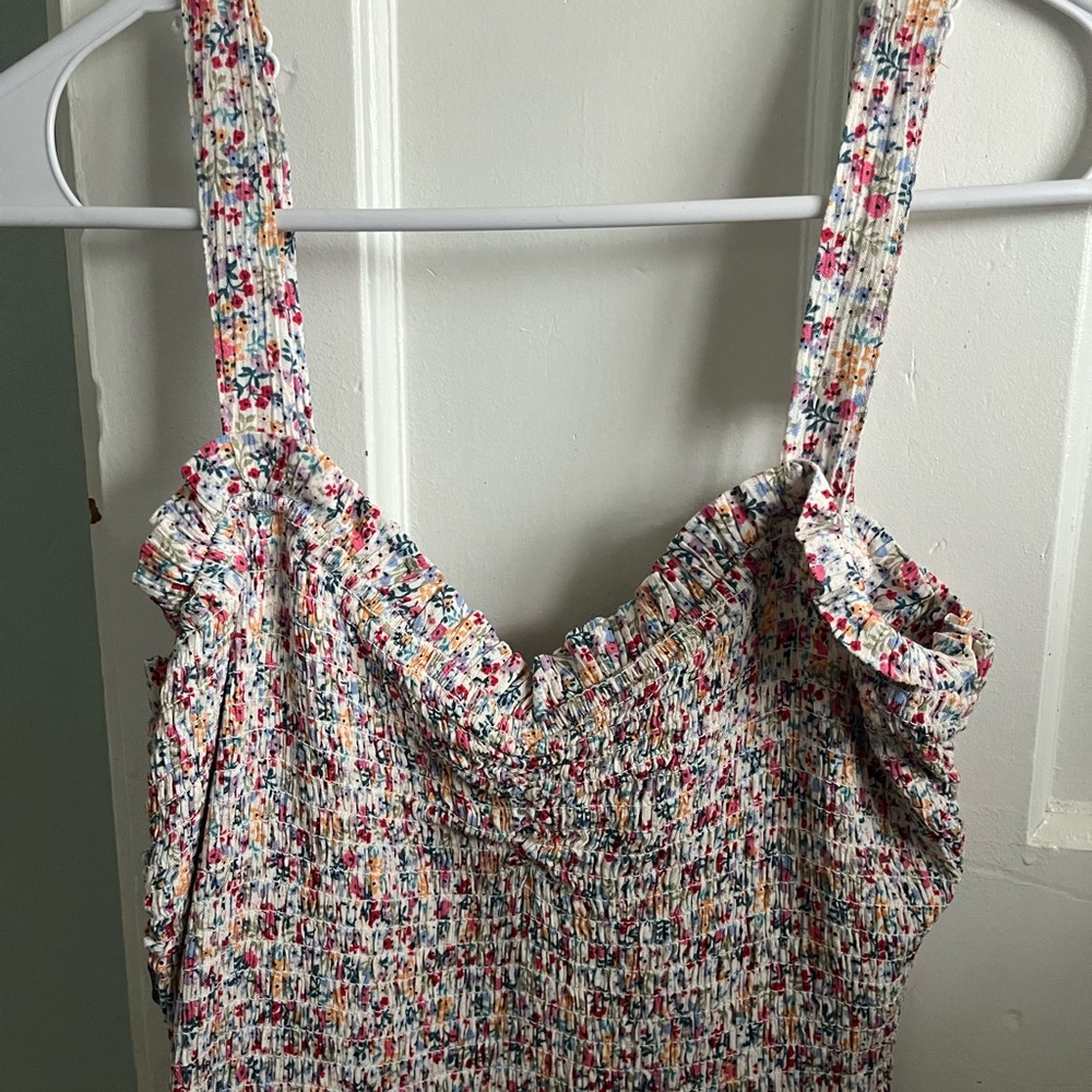 NWT Market & Spruce Yara Ditsy Floral Smocked Sweetheart Dress Cottagecore - Picture 7 of 12